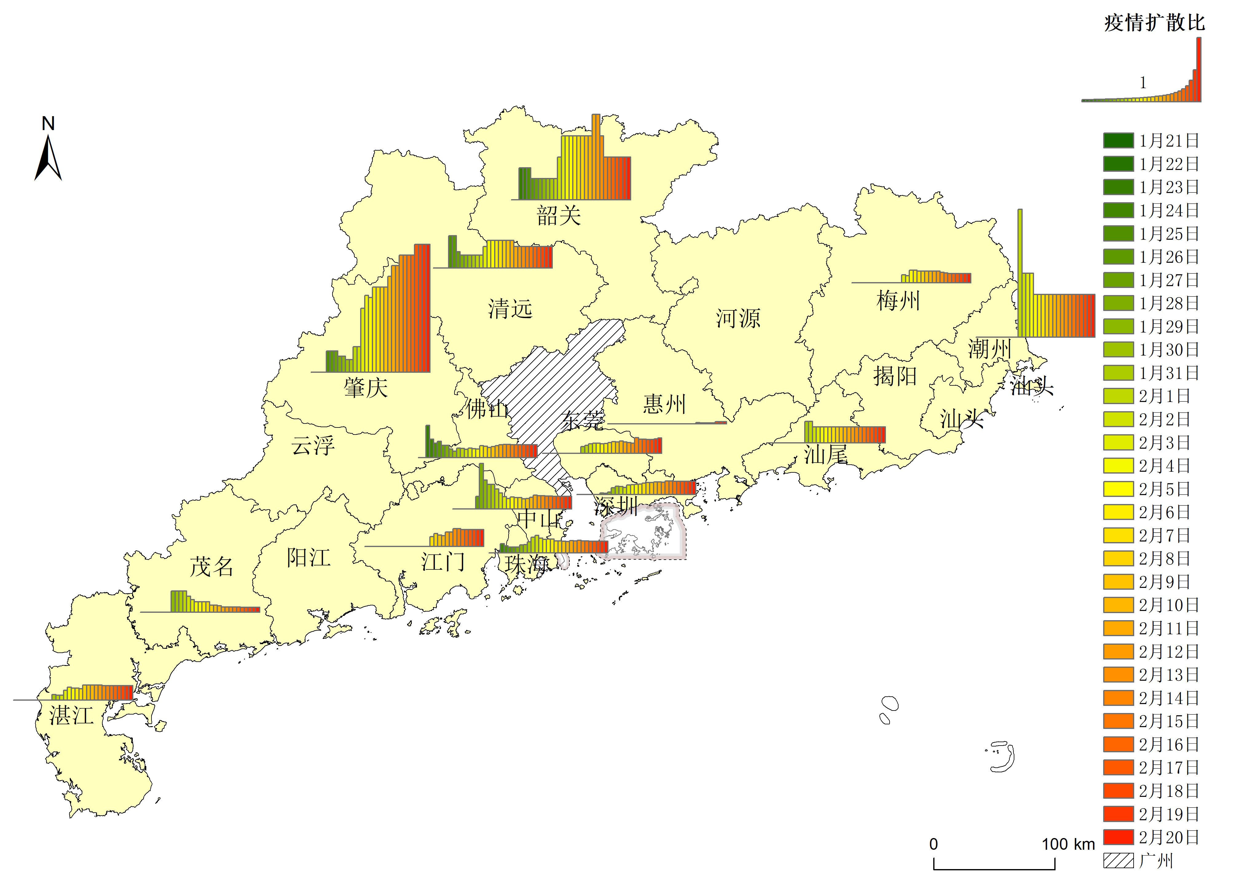 广东省疫情确诊分布地图，揭示疫情扩散与防控现状